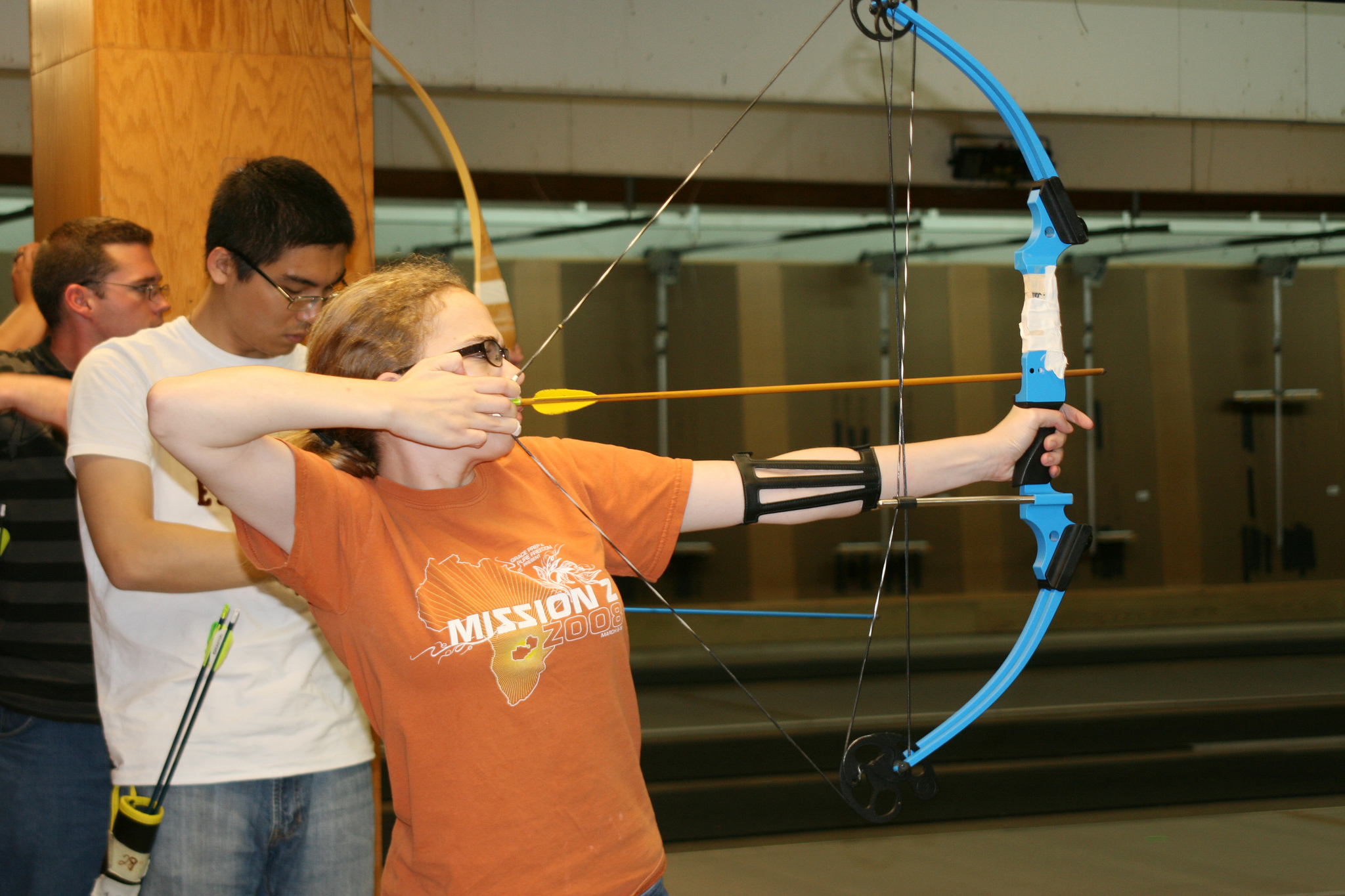 A student practicing